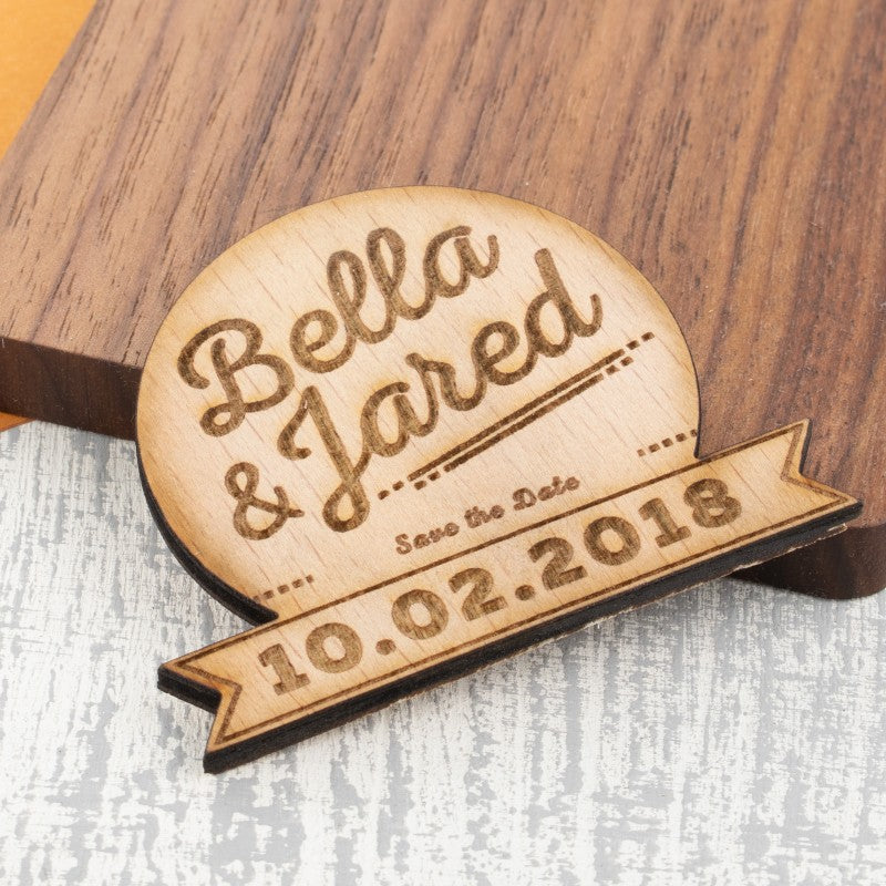 Personalised Wooden Fridge Magnet - One & Only