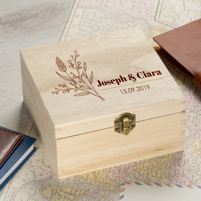 Personalised Wooden Box - Forest