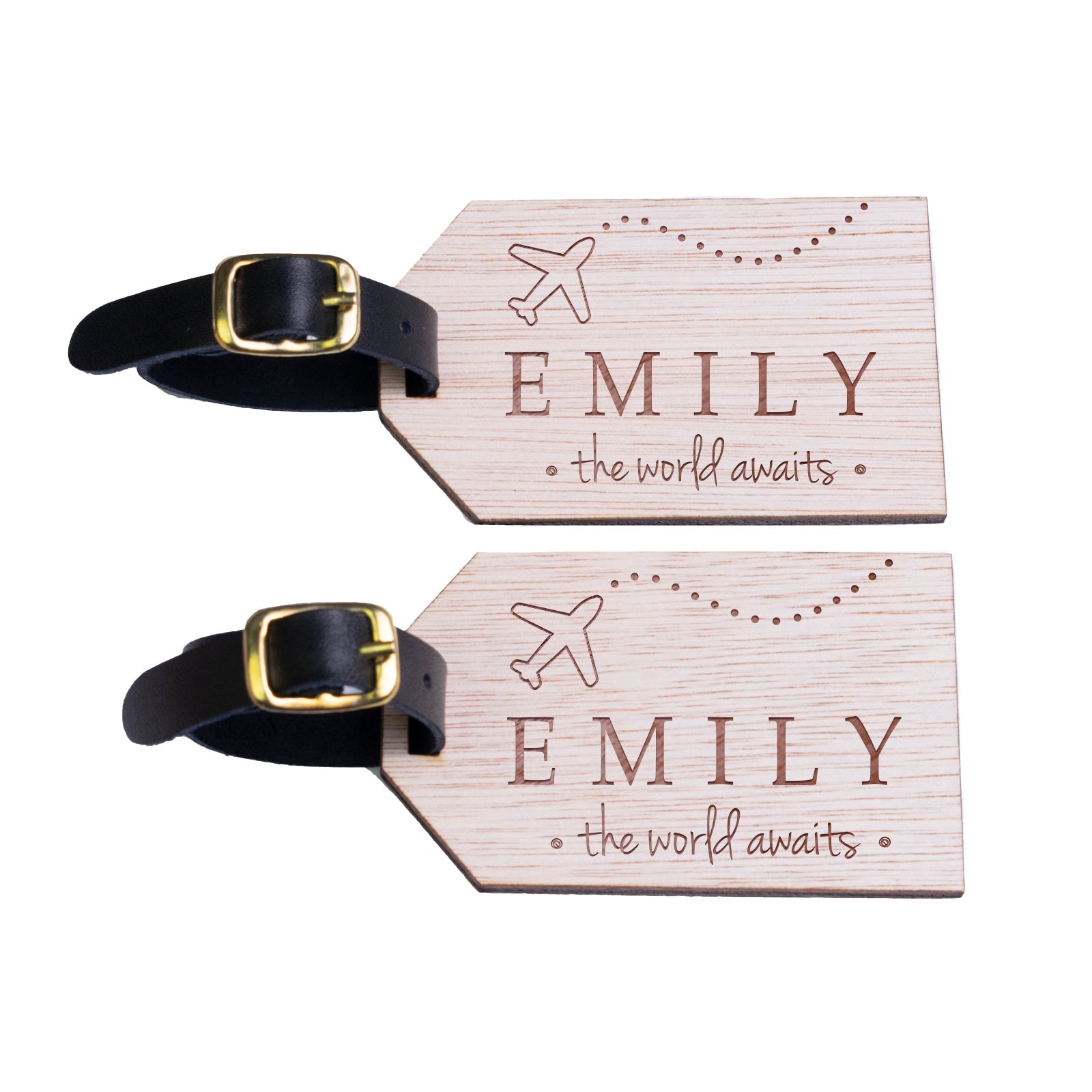 Personalised Wooden Luggage Tag - WLT-111