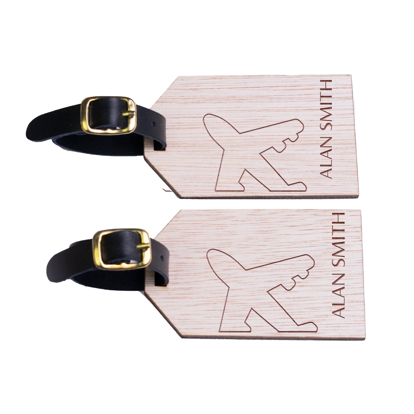 Personalised Wooden Luggage Tag - WLT-118