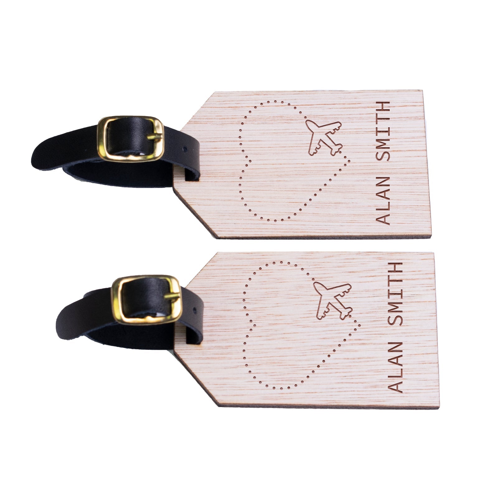 Personalised Wooden Luggage Tag - WLT-119