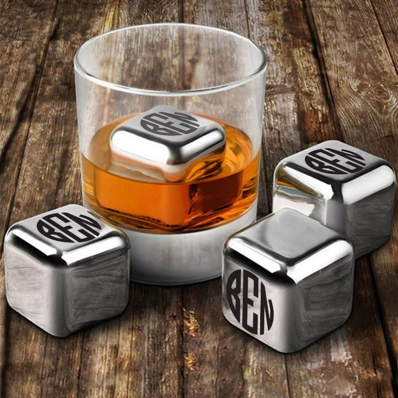 Personalised Luxury Metal Whiskey Stone Cubes