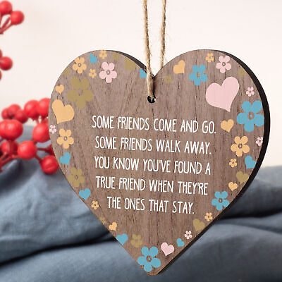 True Friend Poem Friendship Best Friends Gift Hanging Plaque Love Family Sign