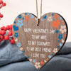 Valentines Day Gift For Wife Soulmate Gift Best Friend Gift Engraved Heart