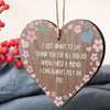 Load image into Gallery viewer, Best Friend Friendship Thank You Love Gifts Wooden Hanging Heart Sign Plaque