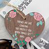Friendship Funny Rude Birthday Gift For Best Friend Novelty Wooden Heart Sign