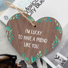Friendship Gift FRIEND Sign Best Friend Plaque Shabby Chic Wood Heart Thank You
