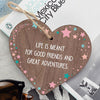 Handmade Best Friend Friendship Sign Plaque Chic Wood Heart Thank You Love Gift