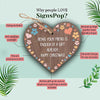 Load image into Gallery viewer, Funny Friendship Christmas Gift Novelty Wooden Heart Joke Present Best Friend