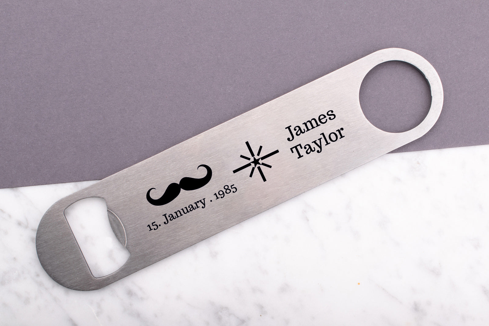 Personalised Engraved Metal Bottle Opener - Strong as Steel!