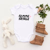 Personalised White Baby Body Suit Grow Vest - Le Femme