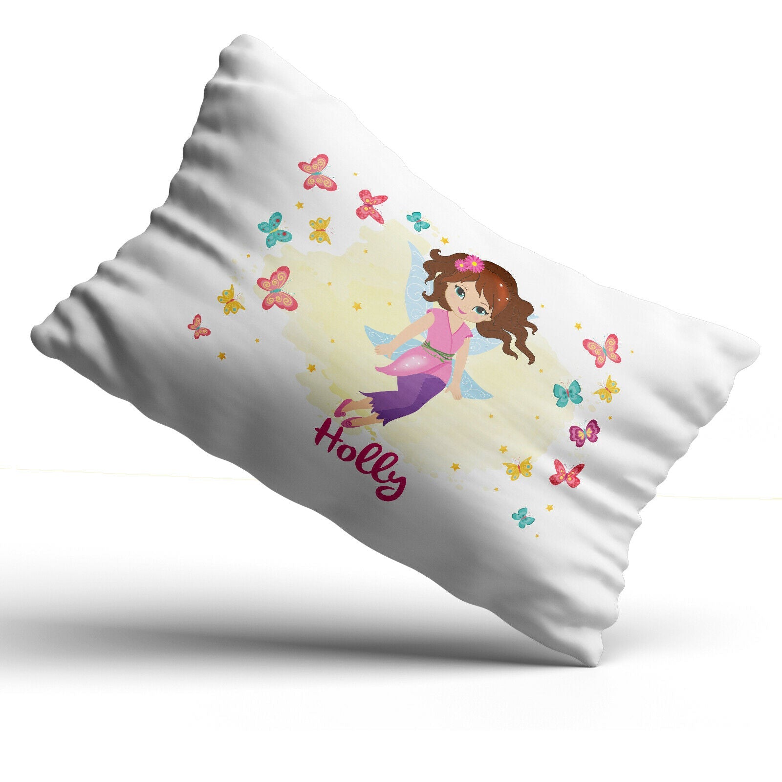 Personalised Fairy Pillowcase Printed Children Gift Custom Print Made Present - Queen