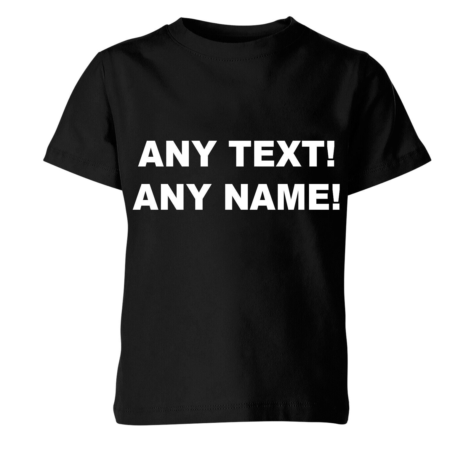 Custom Printed T Shirt Personalised T Shirts Ladies Printed Tee Mom Any Text Black