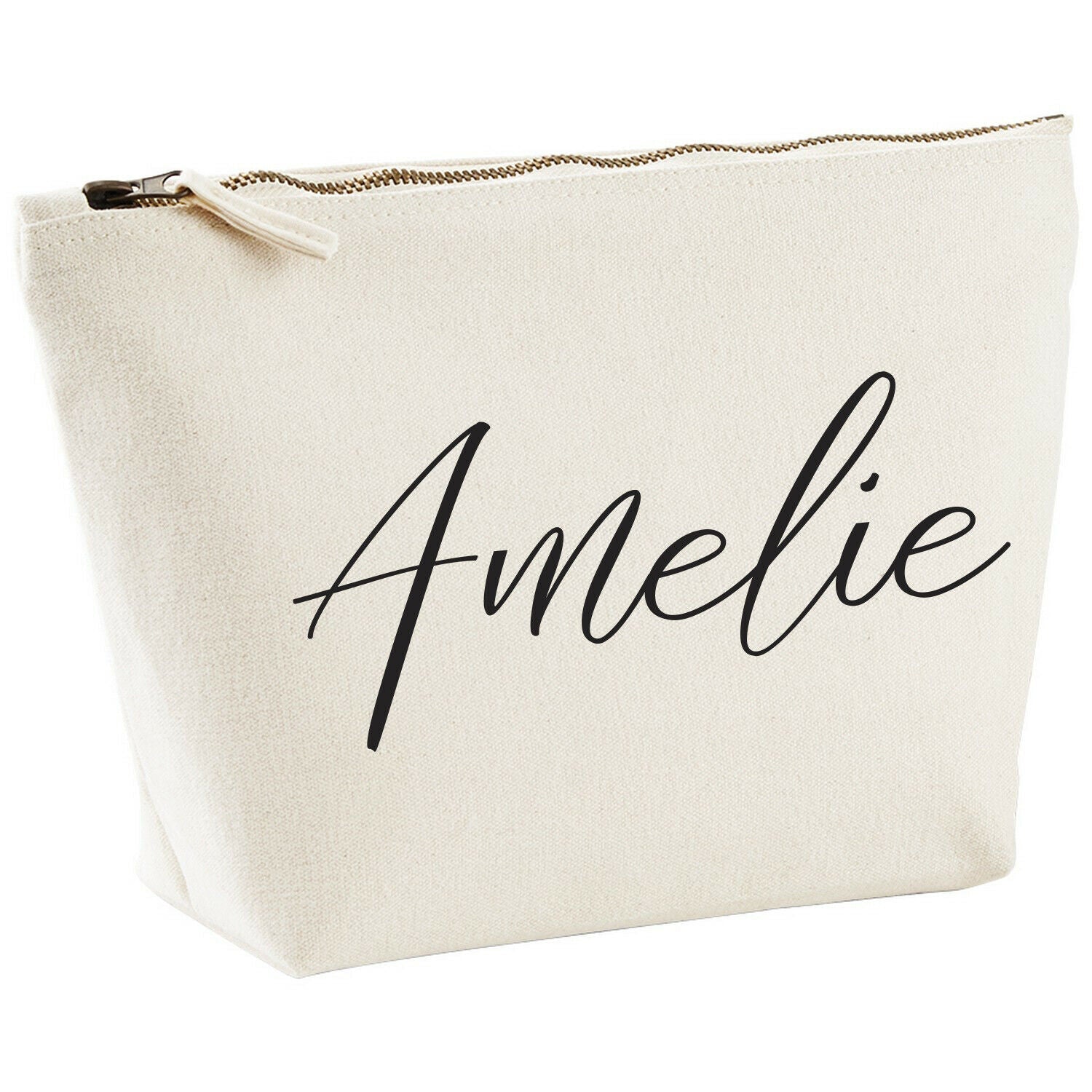 Personalised Canvas Makeup Bag - Perfect Gift  - Cursive