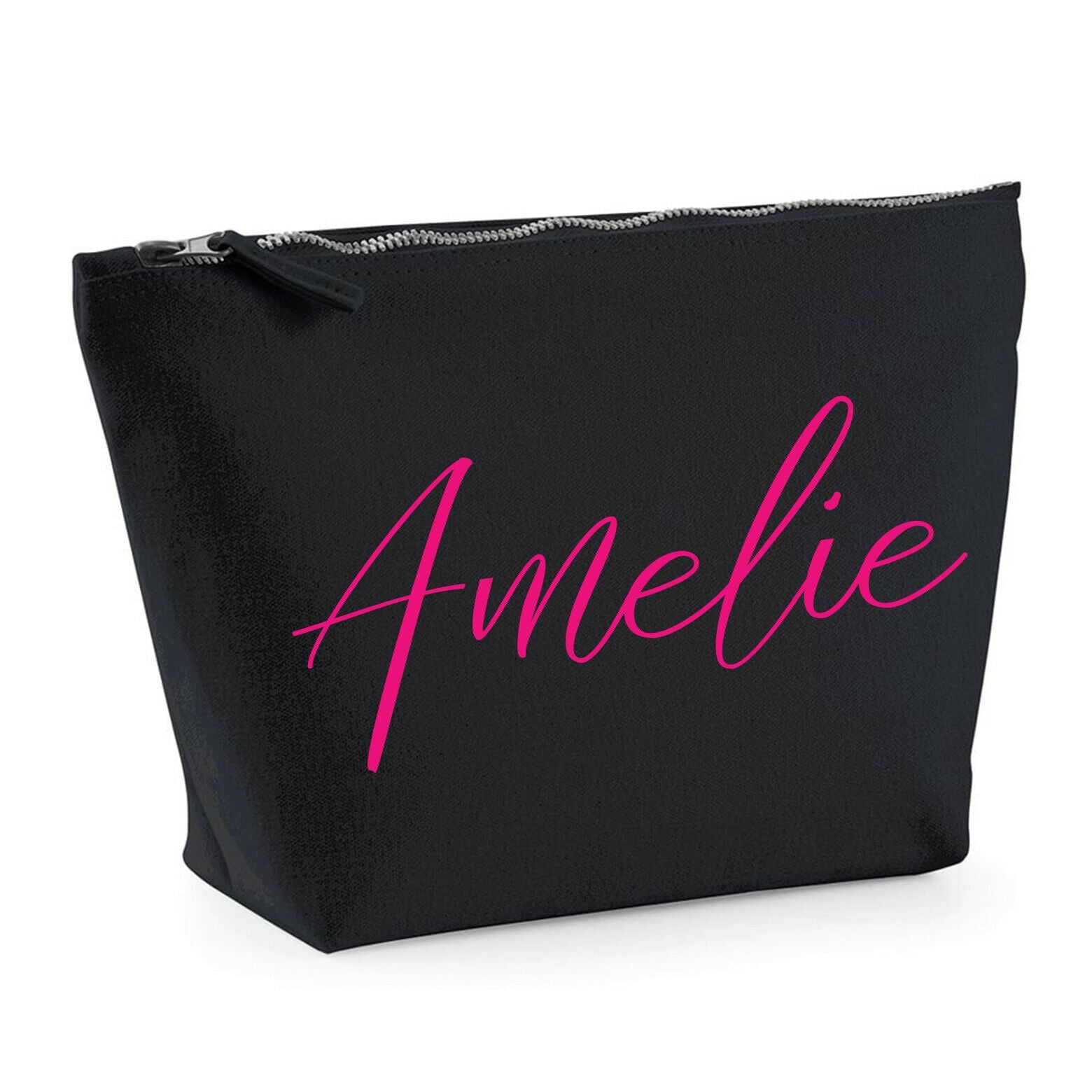 Personalised Canvas Makeup Bag - Perfect Gift  - Cursive