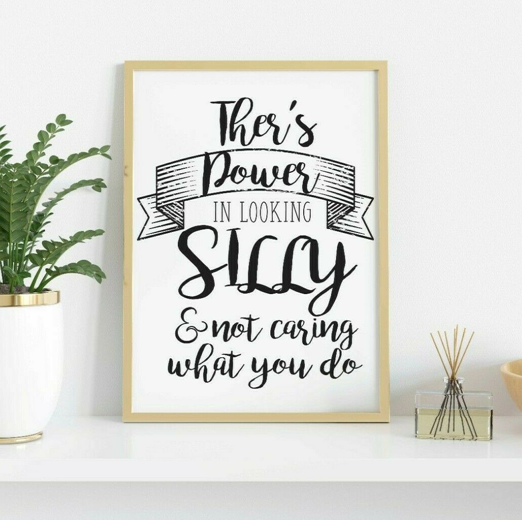 Inspirational Print Gifts Motivational Posters Funny Framed Wall Art Quote