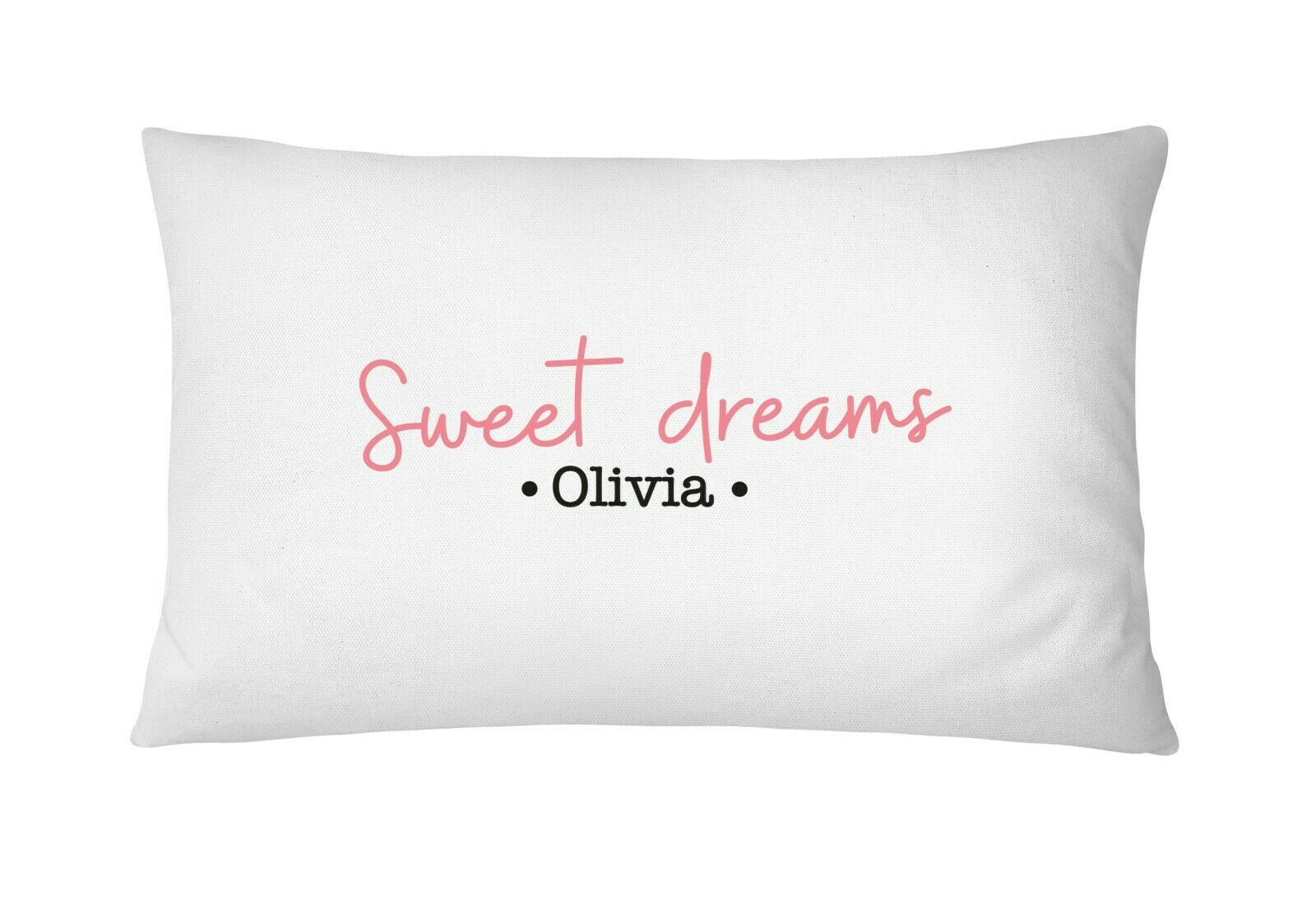 Personalised Name Cover Pillowcase Custom Gift Initials Pillow Case - Duos
