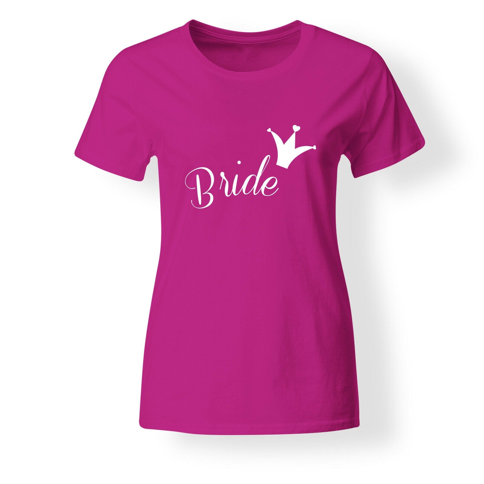 Hen T Shirts Do Party Bride Personalised T-Shirt Ladies Custom Printed Tee - Crowm