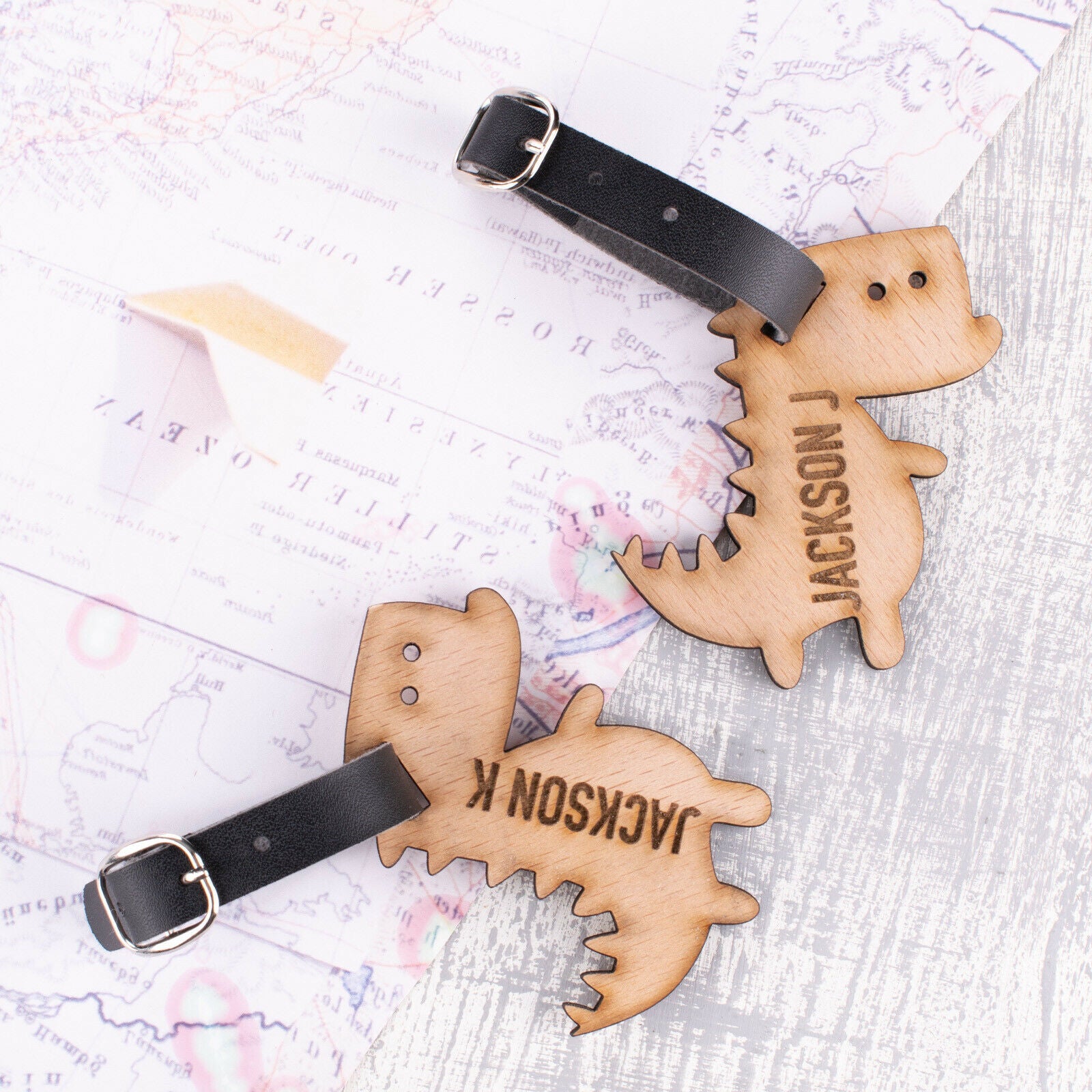 Personalised Wooden Luggage Tag - WLT-110