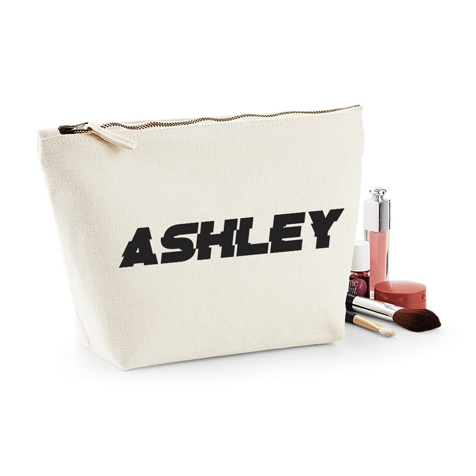 Personalised Canvas Makeup Bag - Perfect Gift  - Distort