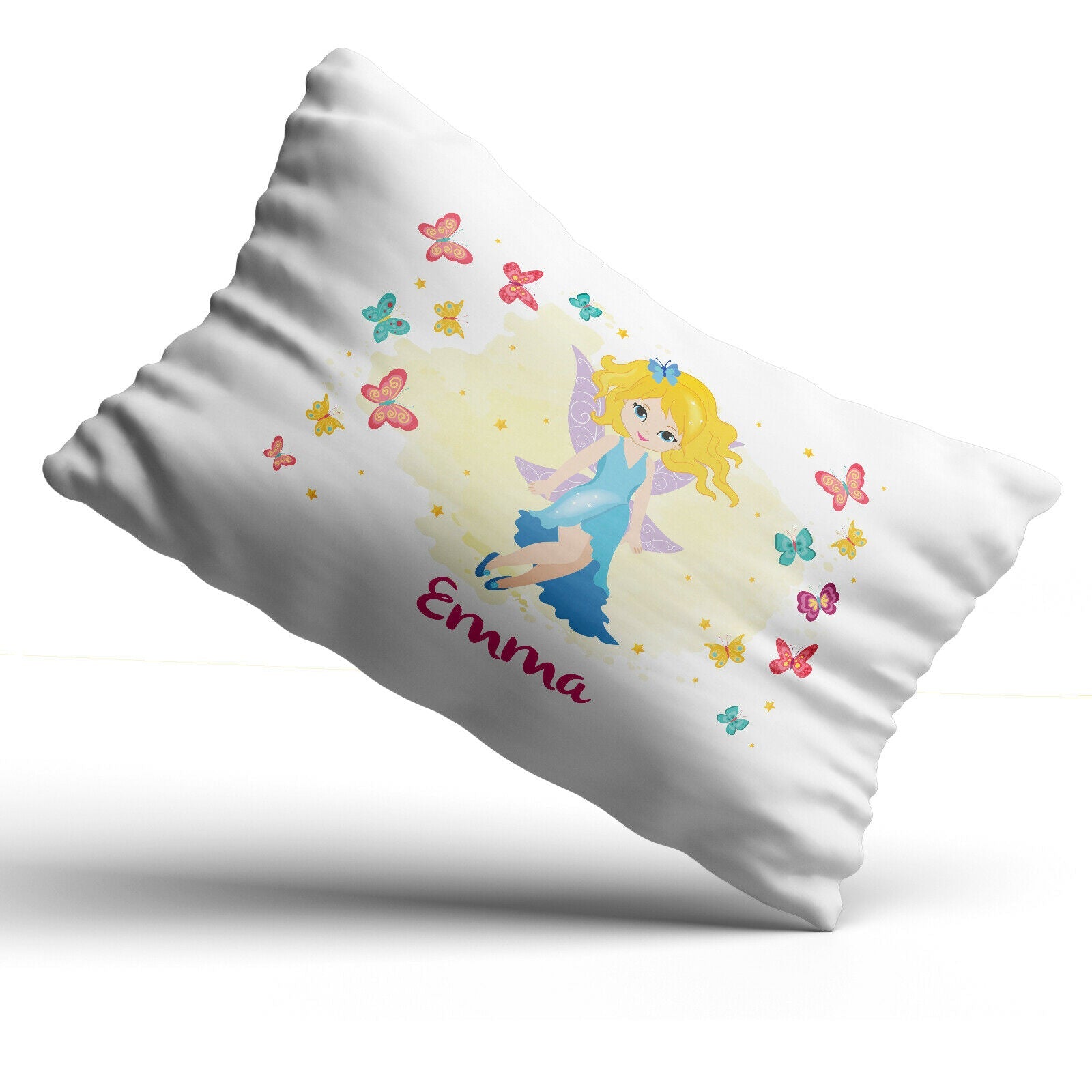 Personalised Fairy Pillowcase Printed Children Gift Custom Print Made Present - Lovely