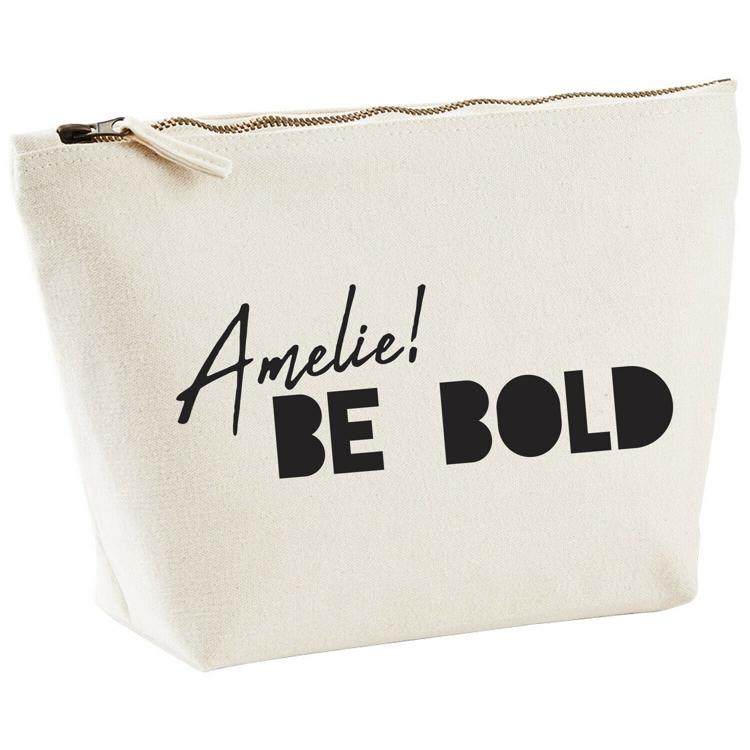 Personalised Canvas Makeup Bag - Bold