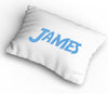 Personalised Name Cover Pillowcase Custom Gift Initials Pillow Case - Blue