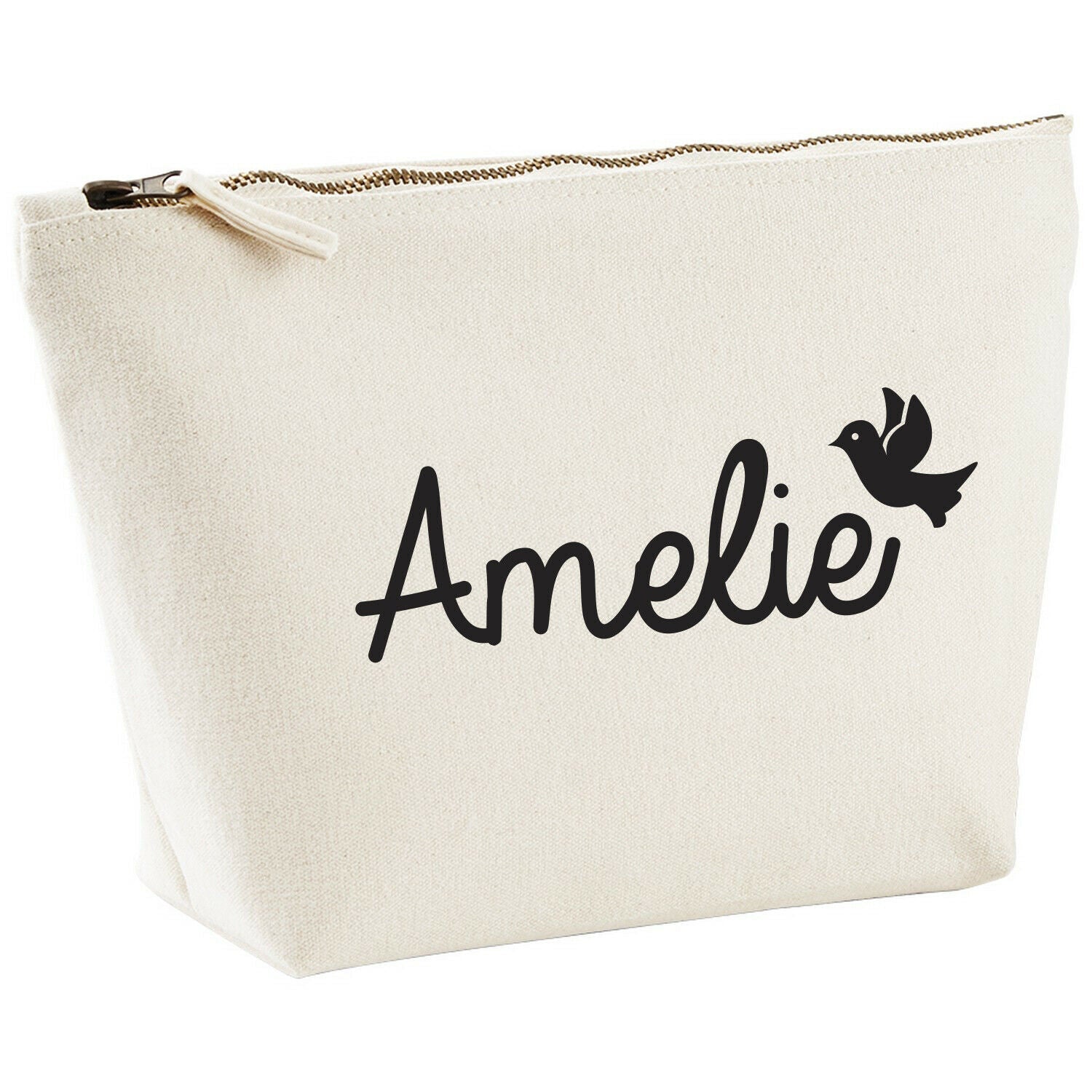 Personalised Canvas Makeup Bag - Tweet