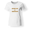 Custom Printed T Shirt Personalised T Shirts Ladies Printed Tee  - Gold Text