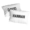 Personalised Name Cover Pillowcase Custom Gift Initials Pillow Case - 2 Pieces