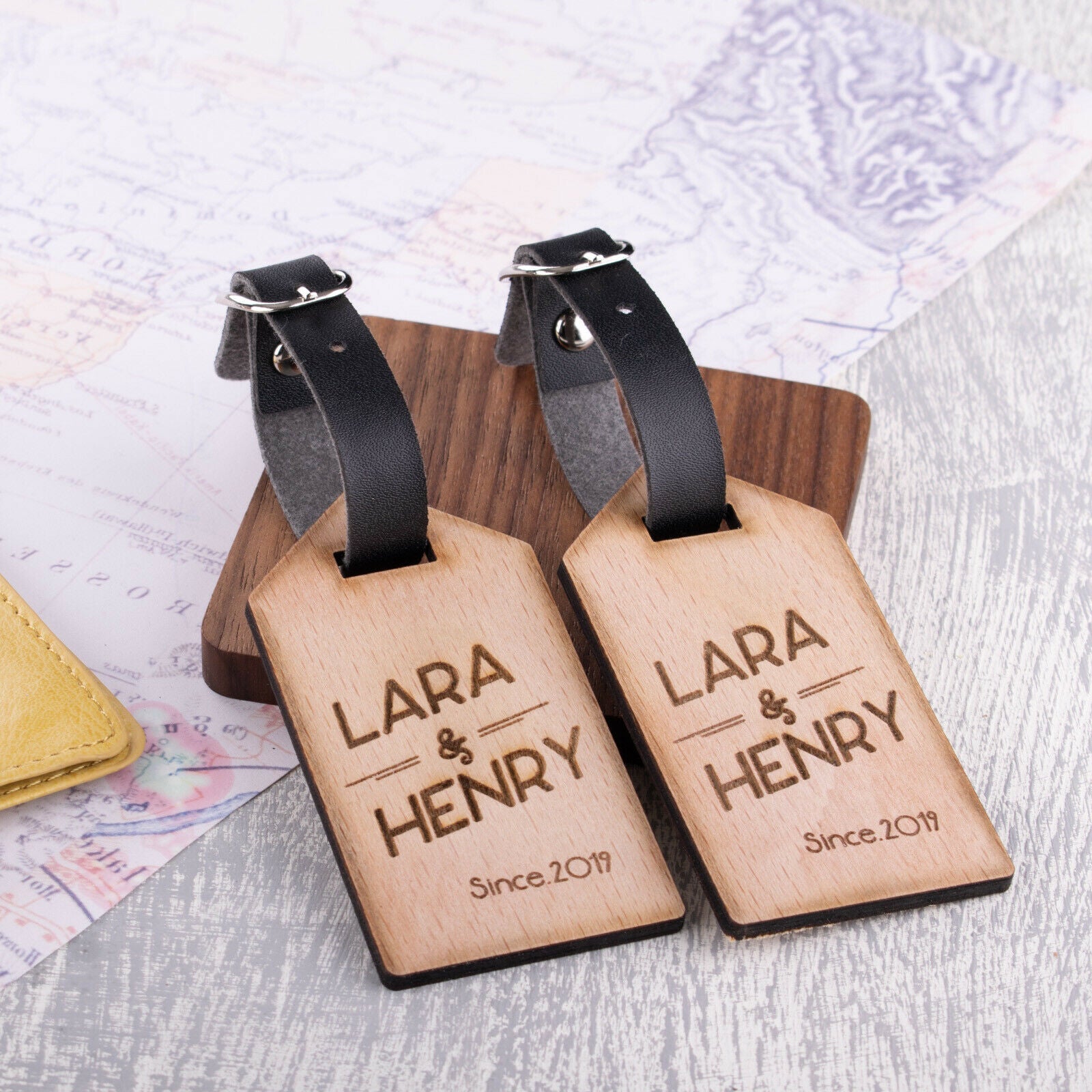 Personalised Wooden Luggage Tag - WLT-121