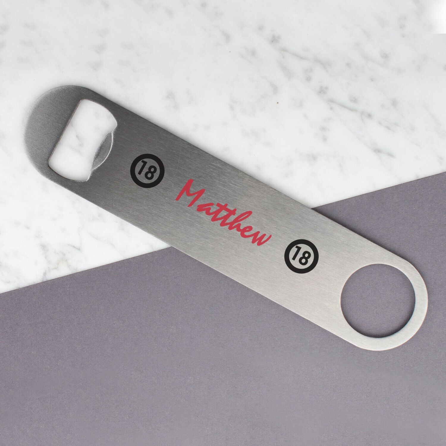 Personalised Engraved Bottle Opener 18th Birthday Special Day Metal Opener