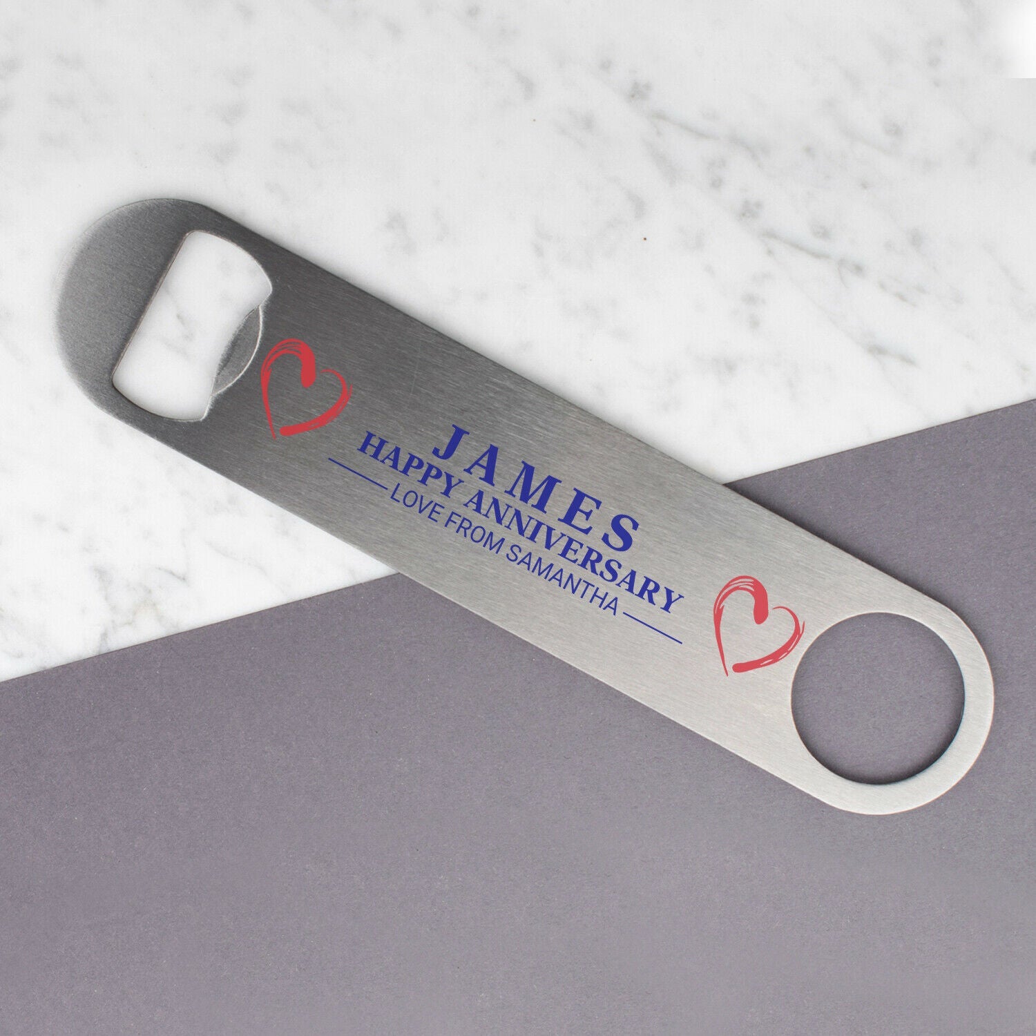 Personalised Engraved Bottle Opener Perfect Gift Custom Text Any Wording