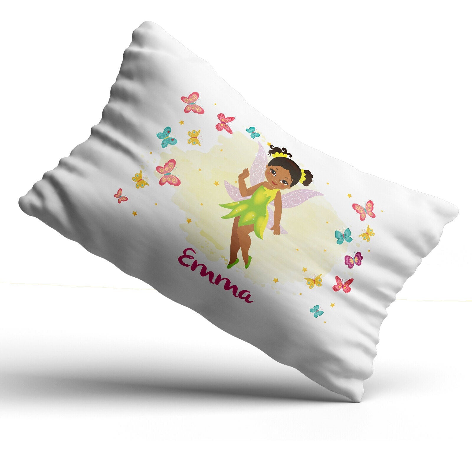Personalised Fairy Pillowcase Printed Children Gift Custom Print Made Present - Aurora