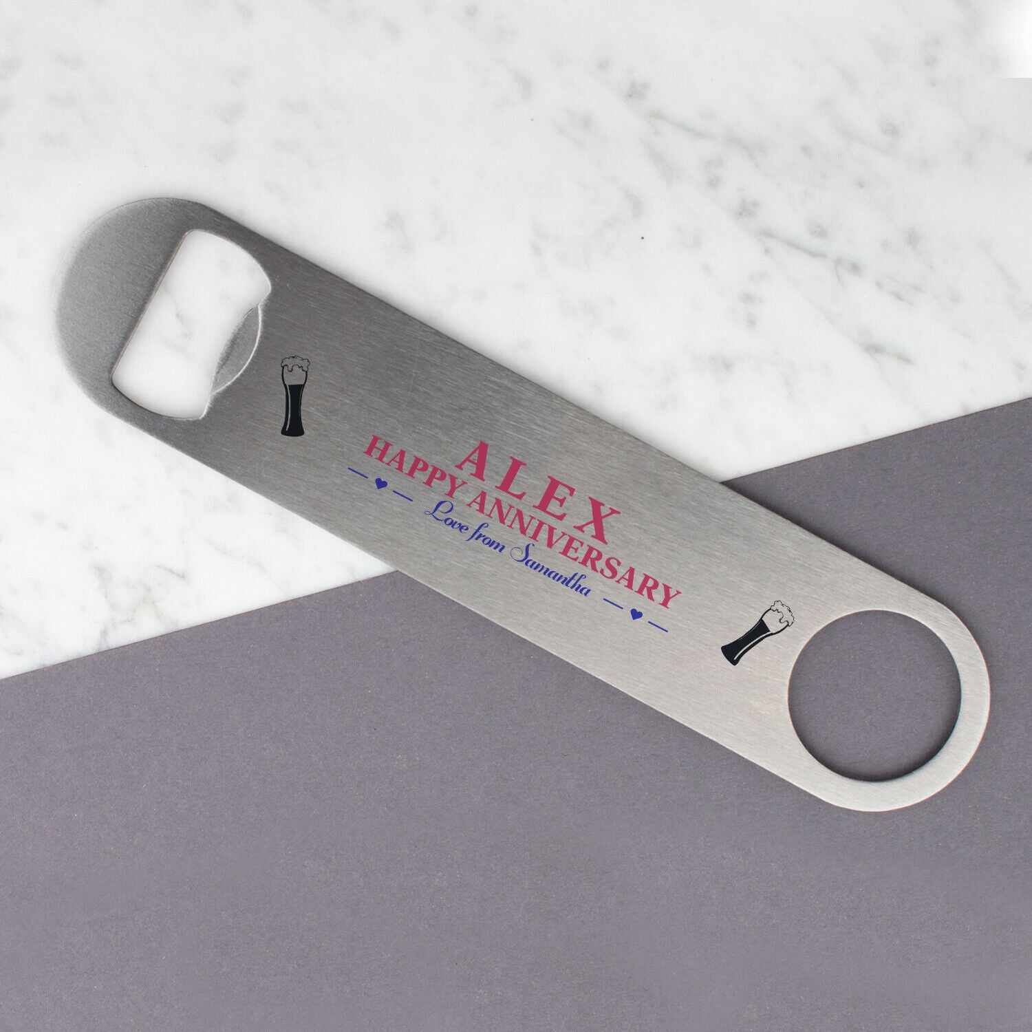 Personalised Engraved Bottle Opener Perfect Gift Custom Wedding Gift Present