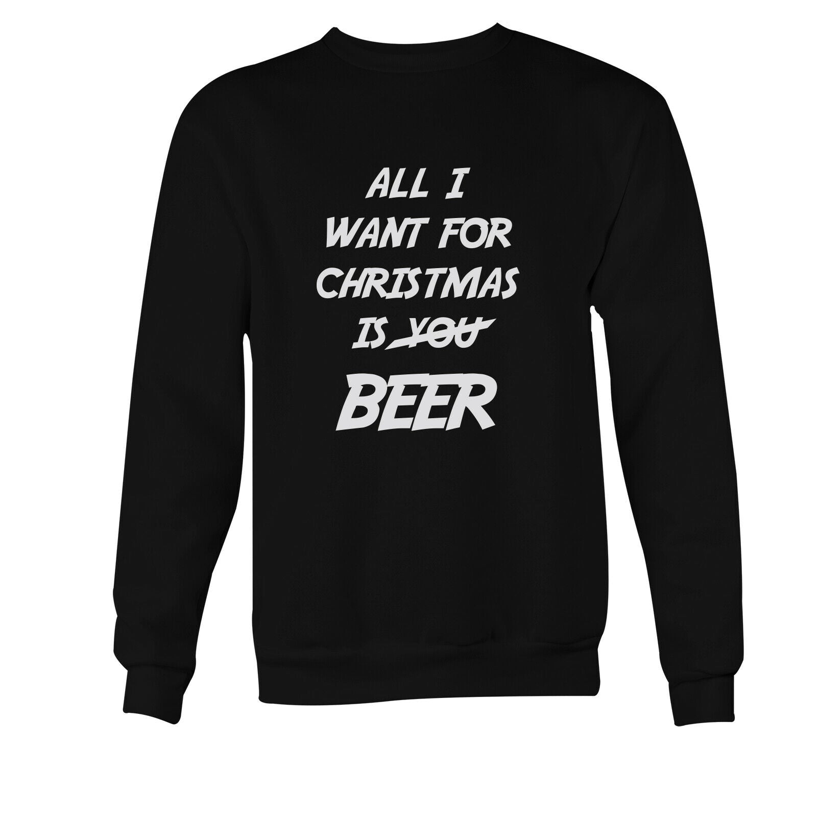 Personalised Funny Christmas Jumper - All I Want is Beer