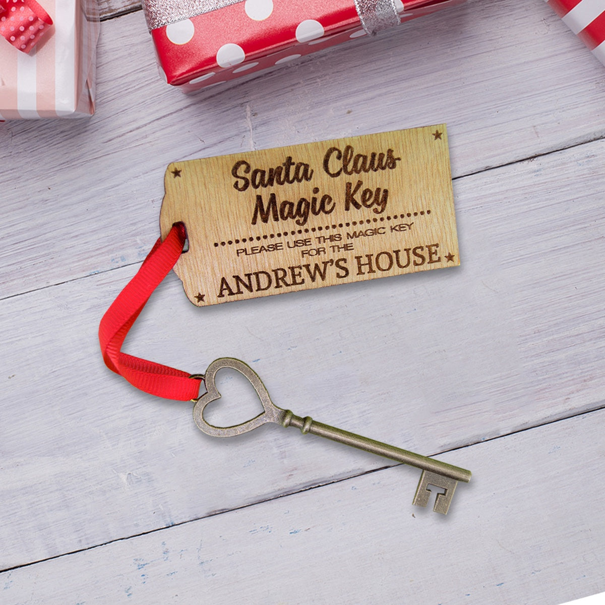 Personalised Key for Santa