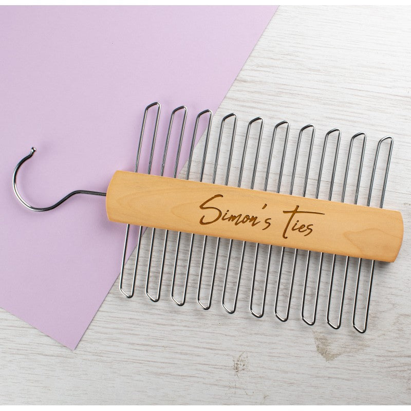 Personalised Engraved Tie Hanger