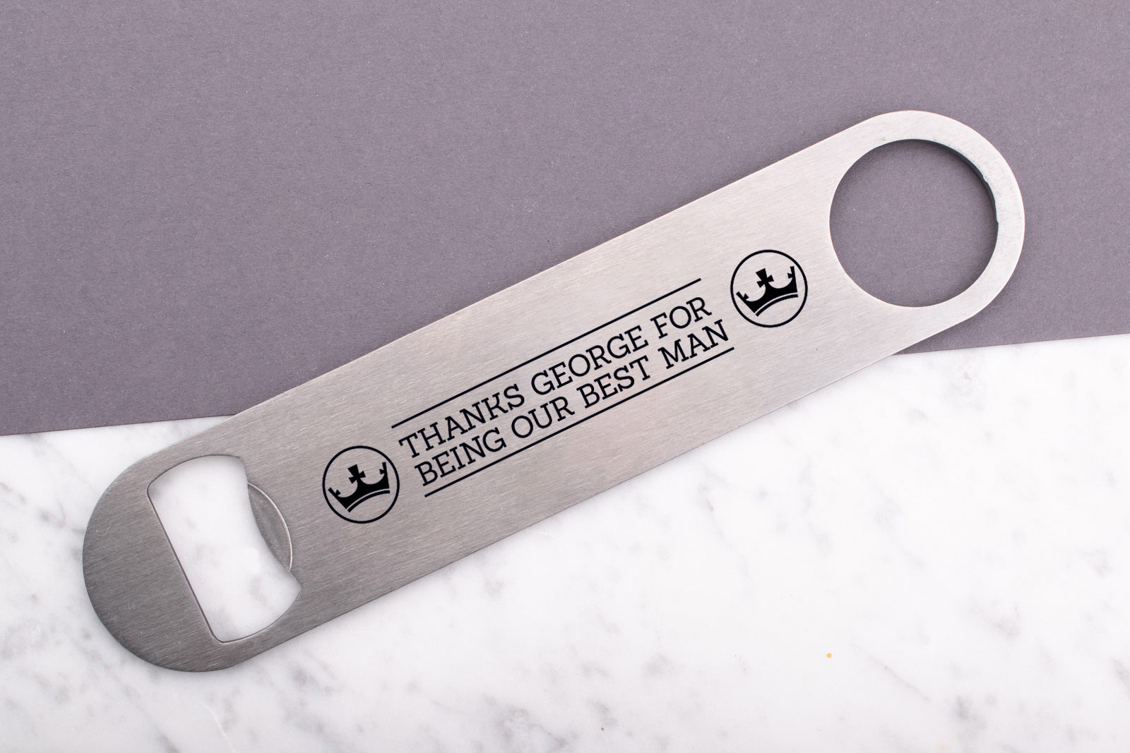 Personalised Engraved Metal Bottle Opener - Big King